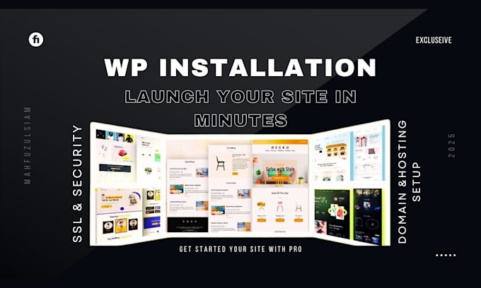 set up hosting, domain, and install wordpress or multisite professionally