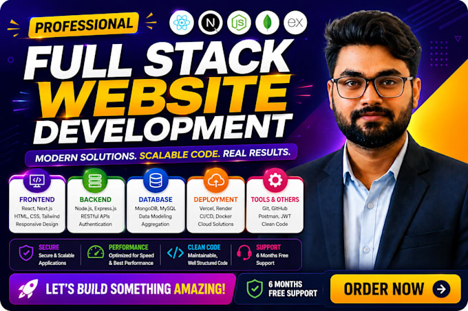 build website as a full stack developer, front end developer