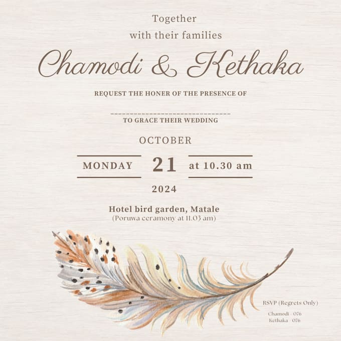 design stunning and elegant invitation