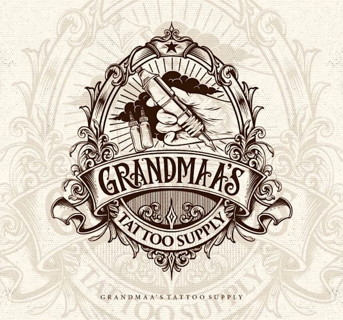custom hand lettering, calligraphy, typography, tattoo logo