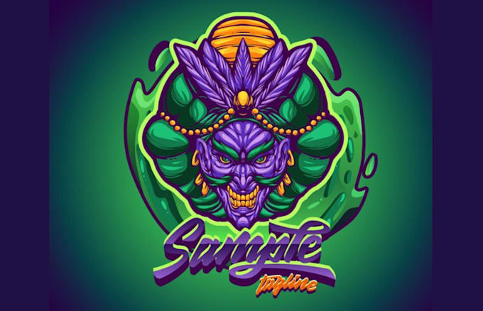 create cannabis mascot logo