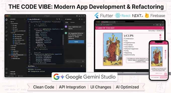 build, fix, or improve your app using ai assisted coding and API integration