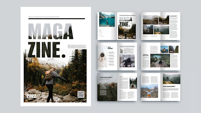 do magazine design, brochure, catalog, booklet, newsletter and magazine layout