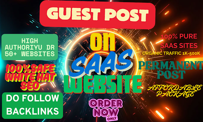 write and publish  guest posts on high authority saas blogs