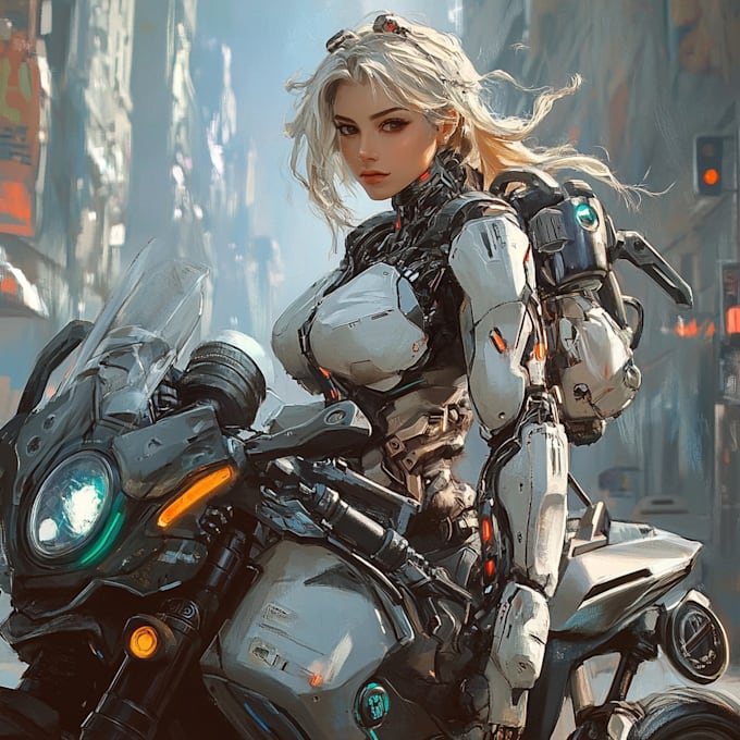draw robots and armored characters