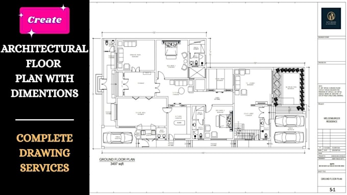 draw 2d floor plans with details and dimensions