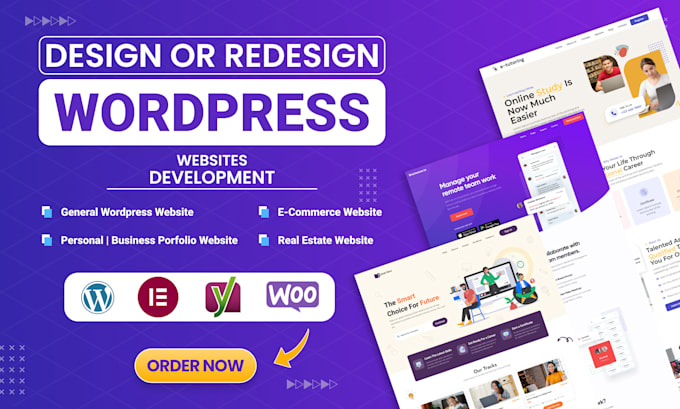build responsive wordpress website design redesign or website development