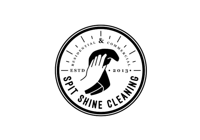 design captivating spit shine cleaning logo