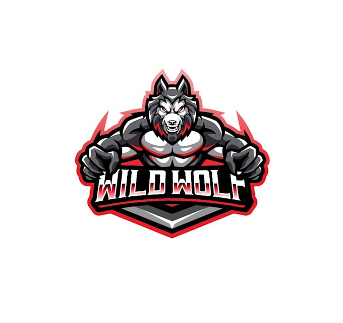 design high quality esport wolf logo with express delivery