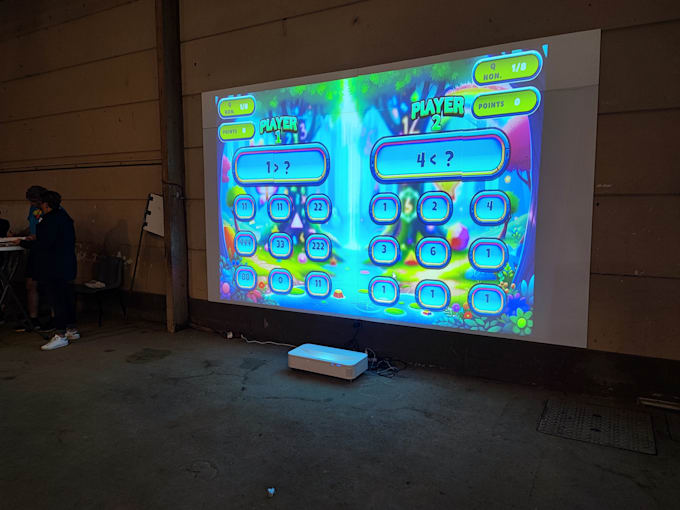 create an interactive wall game