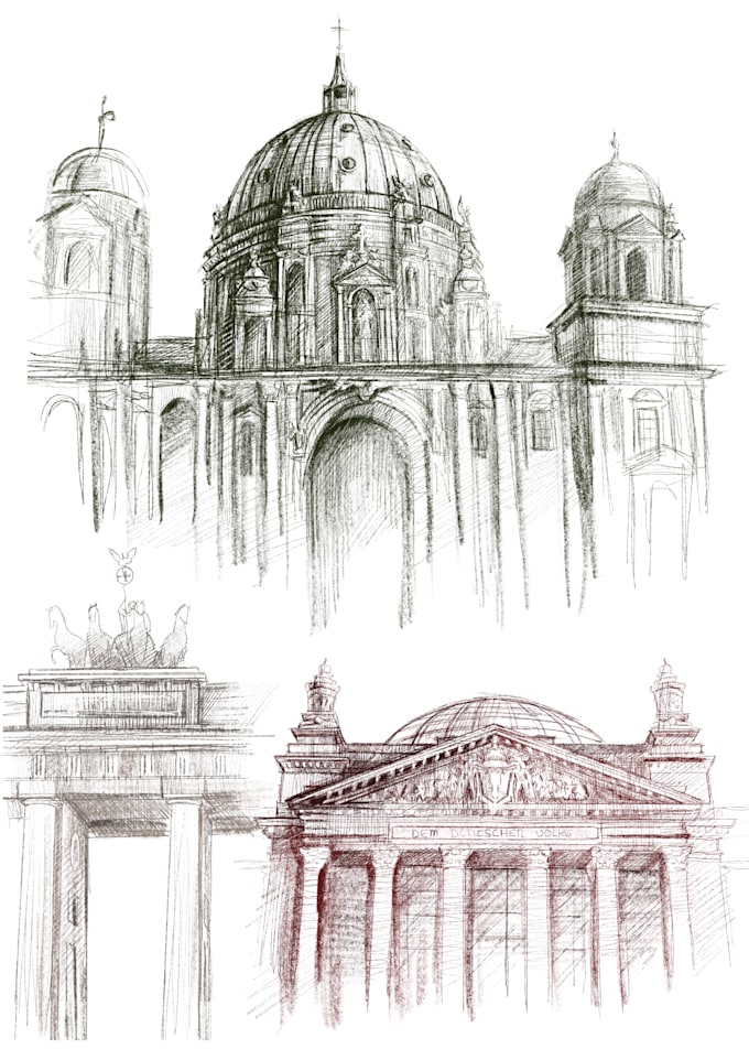draw freehand digital architectural sketches