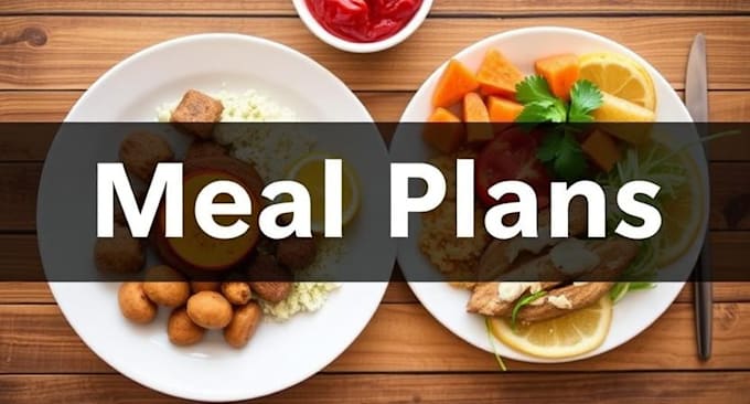 you a customized meal plan