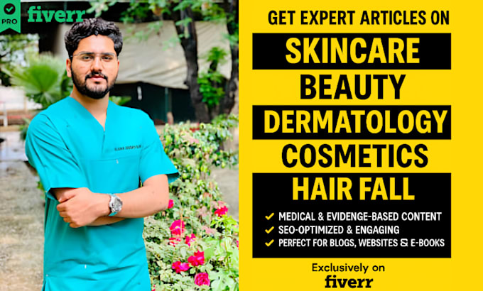 write SEO articles on dermatology skincare and cosmetics