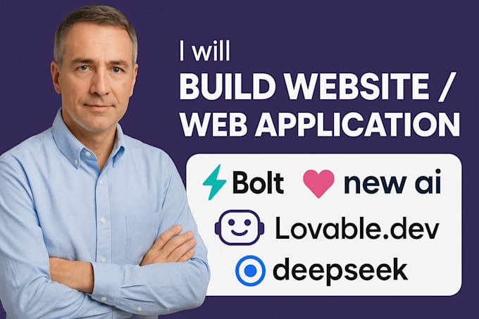 build website web application with bolt new ai lovable dev ai deepseek