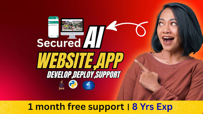 develop secured ai website ai mobile and ai app