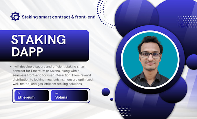 develop a staking smart contract with full front end integration