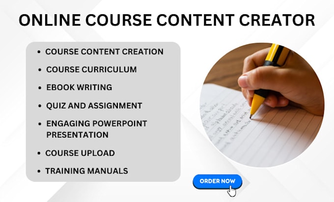 create course curriculum, online course, course creation, online course content