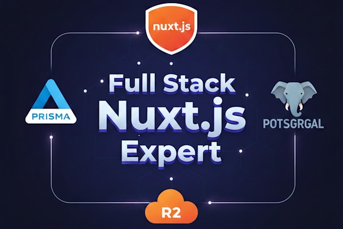 build a nuxtjs full stack web app or ecommerce website