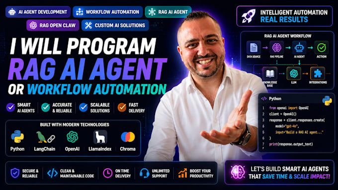 program rag ai agent, ai automation or rag open claw