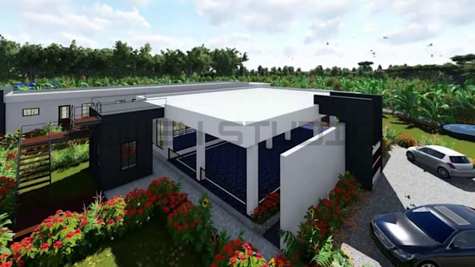 create 3d architecture walkthrough animation 3d factory process animation