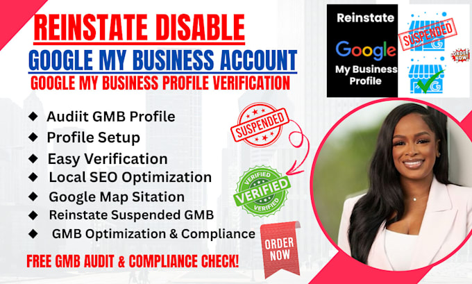 reinstate, do google business profile verification and fix suspended gmb profile