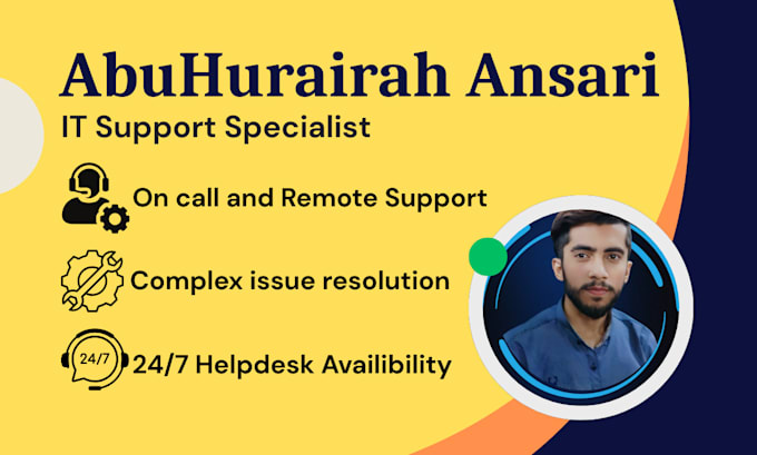 be remote IT support with helpdesk technical specialist for fast tech support