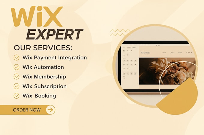 create wix online course website design, wix membership site setup, sales funnel