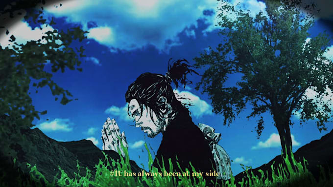 create motion graphic of manga for you