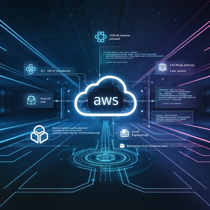 setup AWS infrastructure using terraform, vpc, ec2 and ci cd