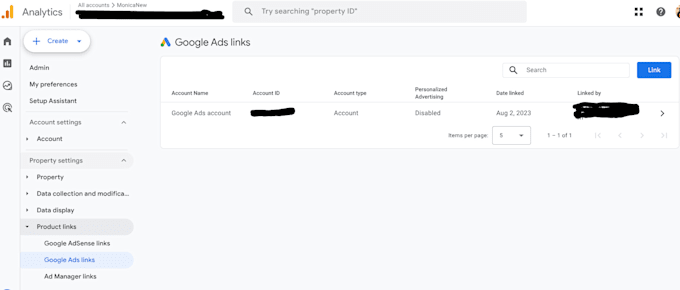 setup of the google analytics 4