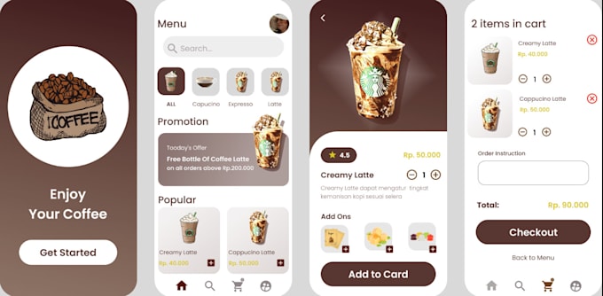 build coffee shop app, coffee shop website, cafe shop app, virtual coffee app