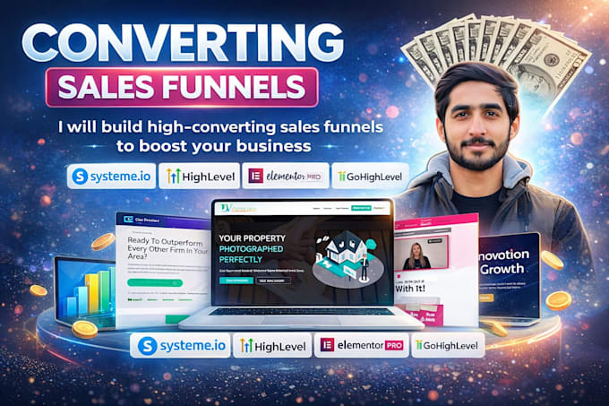 build high converting systeme io sales funnel with automation, clone sales page