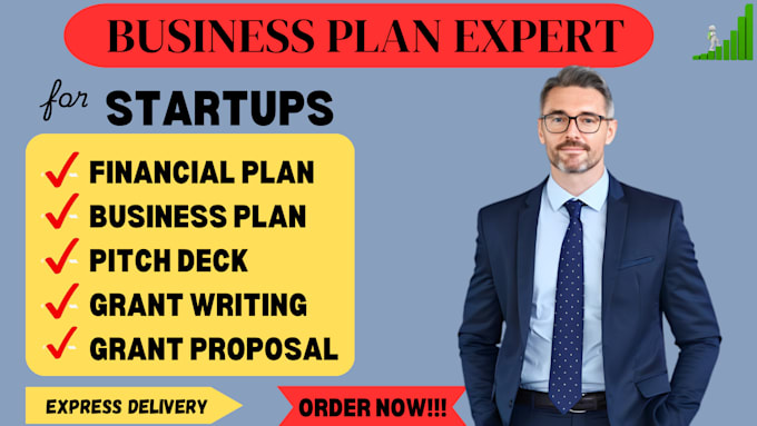 write a business plan with a financial plan for startups, business plan writer