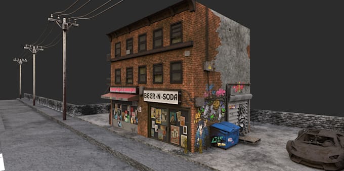 do 3d assets, map and environment  for game project