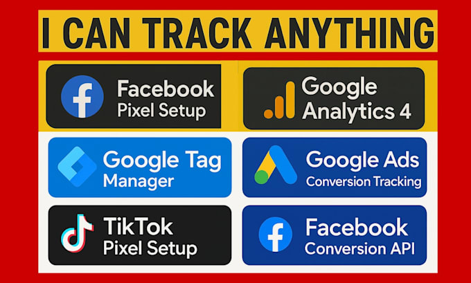 meta facebook pixel, tiktok pixel, google analytics, ads conversion api tracking
