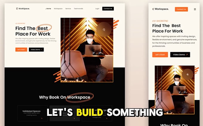 build professional laravel react business website