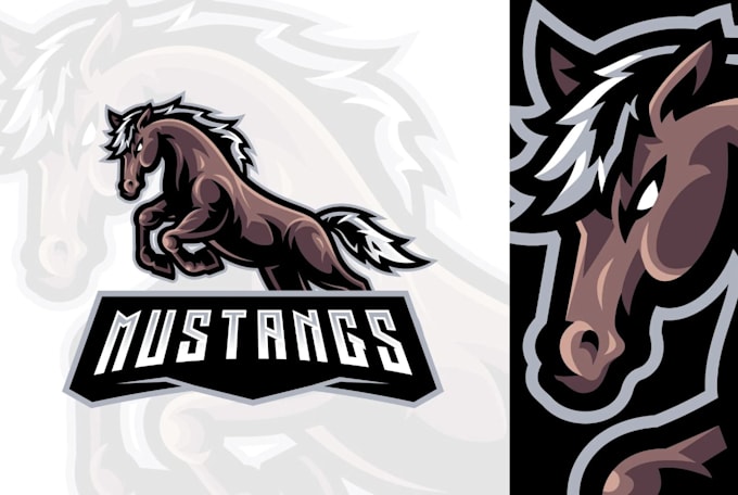 create high resolution vintage horse logo