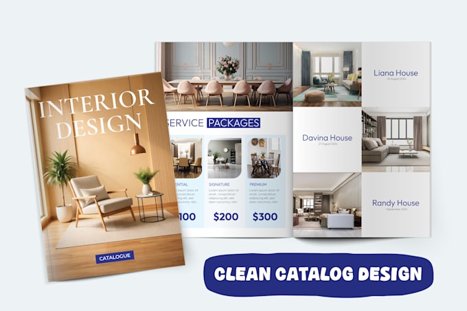 create product catalog design for you