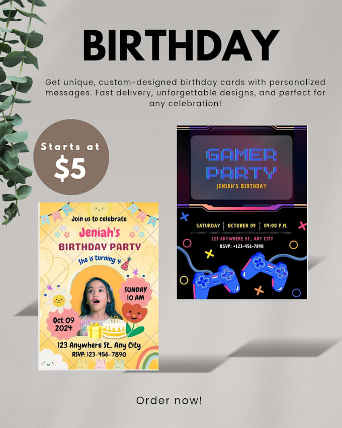 do birthday design invitation