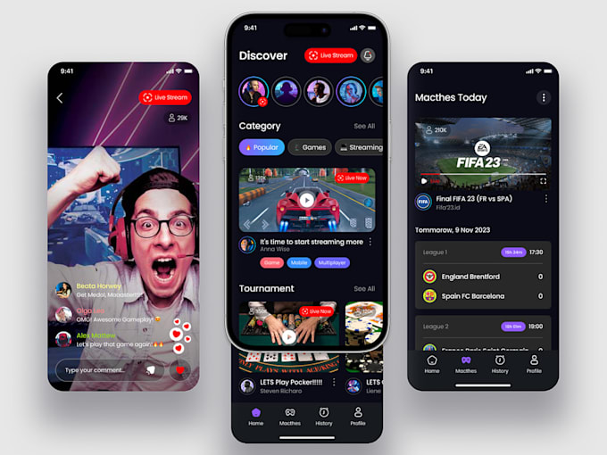 develop video streaming app live streaming app streaming website streaming app