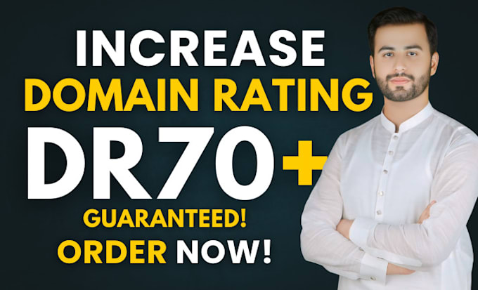 increase domain rating ahref DR with authority seo backlinks
