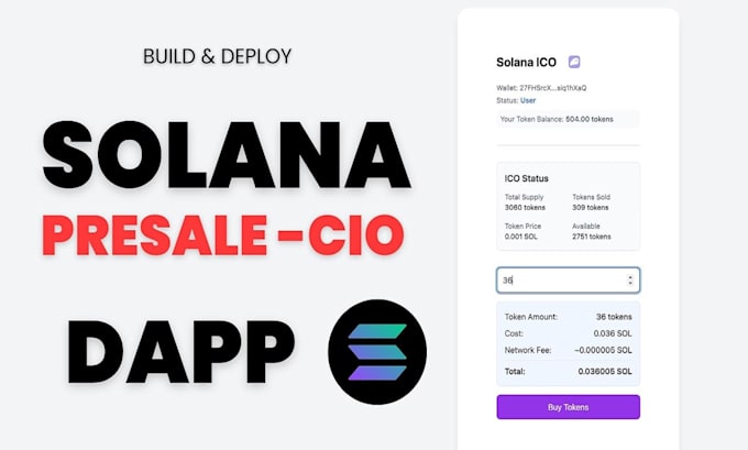 deploy meme coin token presale web3 dapp solana dapp, jito bundle, ido launchpad