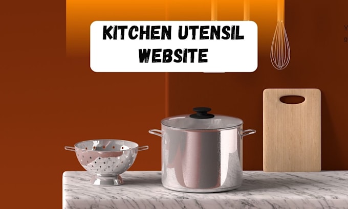 design cookware ecommerce shopify website kitchen utensil dropshipping store