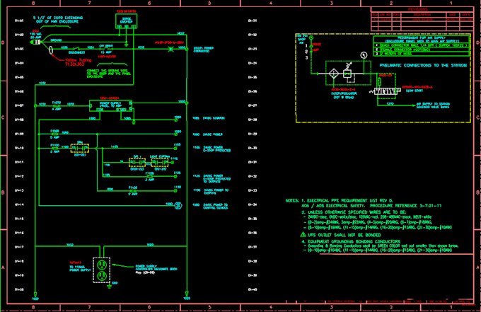 draw wiring diagrams and panel layout