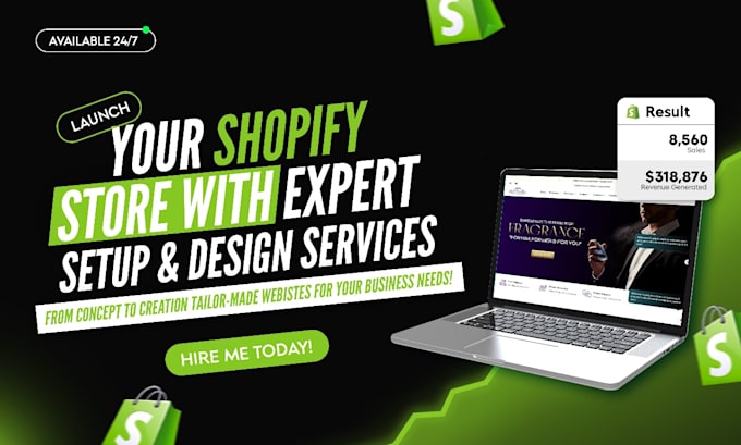build a professional shopify store ready to sell