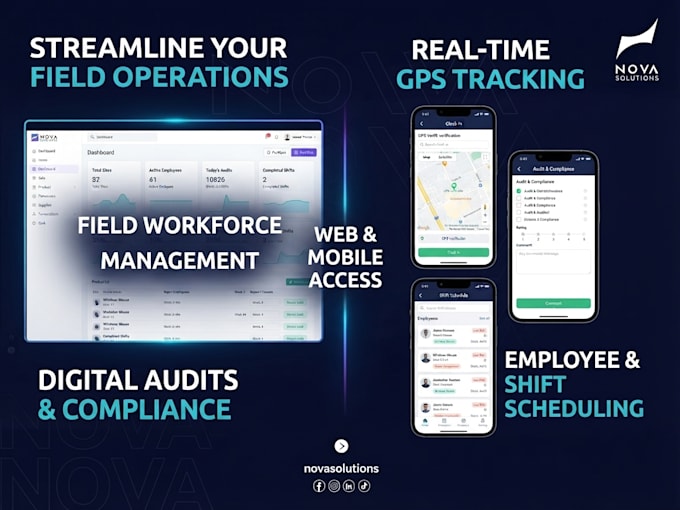develop field management software for workforce tracking