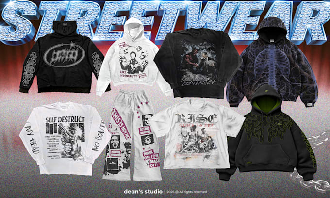 design graphic t shirt hoodie for merch clothing brand