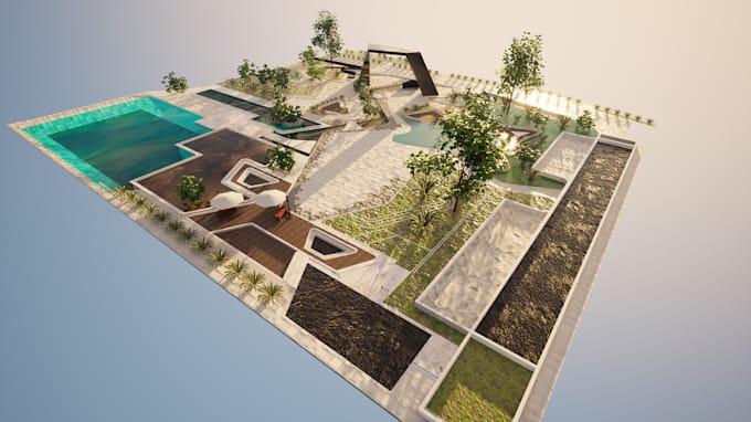 Remodel architectural city, real estate 3d map design, landscape ultra ...
