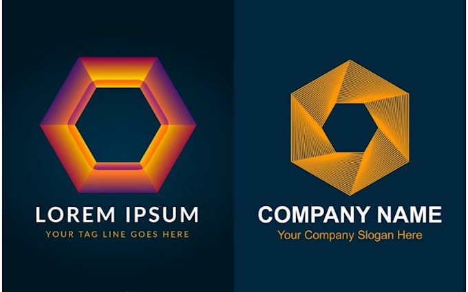 design unique, origami, polygonal, geometric, low poly logo