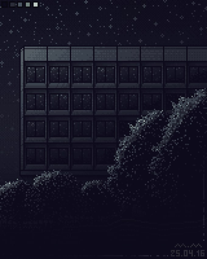 create custom pixel art architecture, buildings